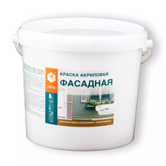 Краска в/д APIS акриловая фасадная белая 8кг
