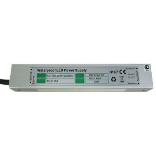 Блок питания герметичный для Led ленты ECOLA 12V 20W IP67 B7L020ESB