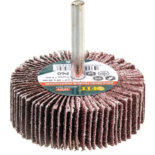 Круг лепестковый д/дрели FIT 60х20х6 мм P 60 (39563)