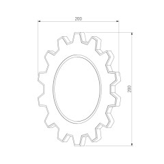Светильник настенный EUROSVET 1095 Gear LED белый