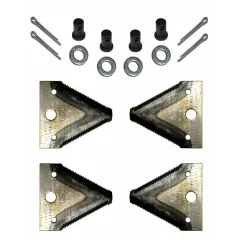 Нож косилки роторной КРН (4 ножа с крепежами)