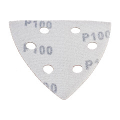 Насадка для резака MATRIX треугольник с липучкой 93мм, Р 100, 5 шт (73861)