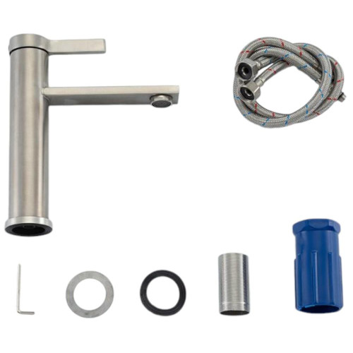 Смеситель для умывальника FRAP F10899-15, высокий, сатин