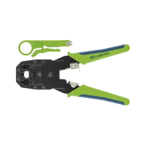 Клещи обжимные Сибртех RJ45, RJ11, RJ12, RJ22 (17733)