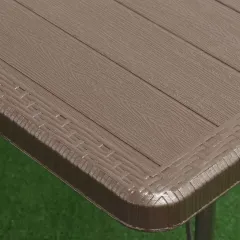 Стол садовый Green Days 180х75х72см прямоугольный, пластиковая столешница (492936)