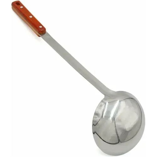 Половник для казана с деревянной ручкой 46см