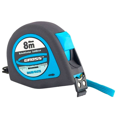 Рулетка GROSS Ergonomisch магнитная 8 м*25 мм (31104)
