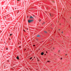 Светильник-ночник (LED) APEYRON из ротанга 220V 2W 6 диодов 3200K 200lm 15x15x18см розовый 12-84