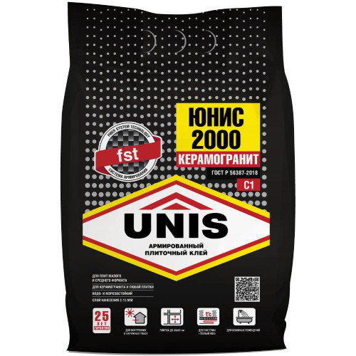 Клей д/плитки UNIS 2000 5кг