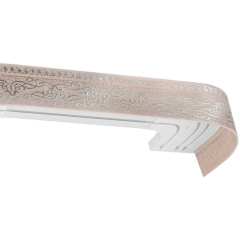 Карниз Ле-Гранд Прима 3,0м (3ряд) коралл с поворотами (3)