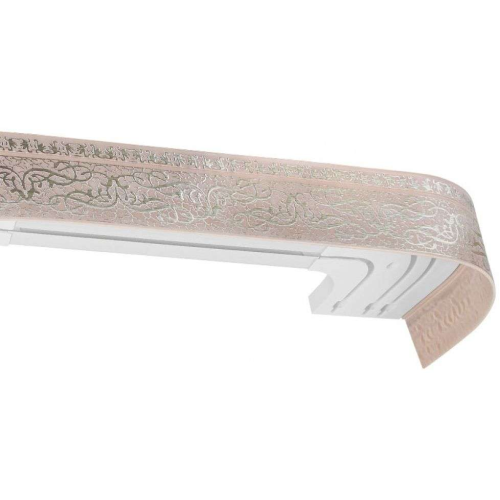 Карниз Ле-Гранд Прима 3,0м (3ряд) коралл с поворотами (3)