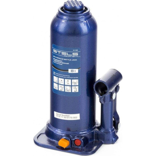 Домкрат бутылочный STELS  8т, 222–447 мм (51165)