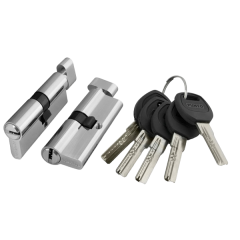 Мех. цилиндр PUNTO 80 (35*10*35) с вертушкой SN никель  (31461)