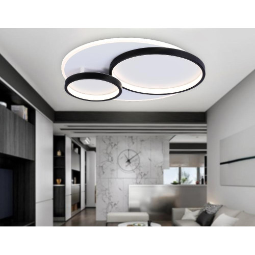 Светильник AMBRELLA FA7719 WH/BK 64W 3000K-6400K белый/черный
