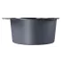 Мойка нерж. врезная MIXLINE PRO D50 тол. 3 мм, чёрный графит, с сифоном