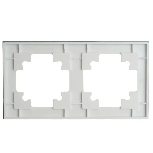 Рамка 2-пост Катрин стекло белый матовый GFR00-7002-01М