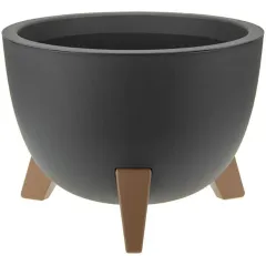 Кашпо IDEA Флориан графит 25х18,5см 4,2л (М 3186)