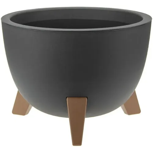 Кашпо IDEA Флориан графит 25х18,5см 4,2л (М 3186)