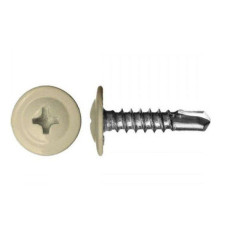 Саморез прессшайба сверло 4,2х16 (1014) слоновая кость