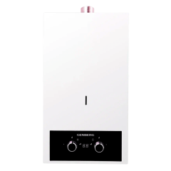 Водонагреватель газовый проточный GENBERG 410.01 белый, турбо 10л, с дымоходом