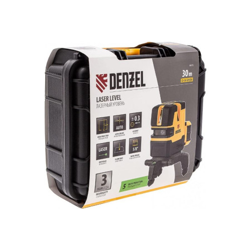 Уровень лазерный DENZEL LX06 Green (35072)