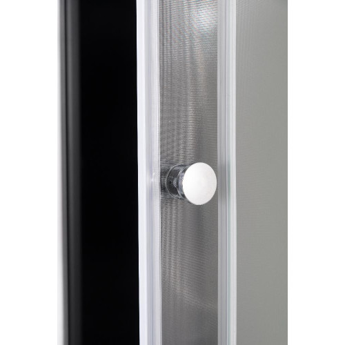 Душевая кабина EVA GOLD 90х90см выс. поддон, чёрное заднее стекло, F902BS (3кор.)