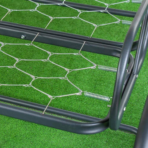 Качели садовые 3-х местные 170х53х165 см, 300 кг, Генуя, антрацит А45А.Т025 (500395)