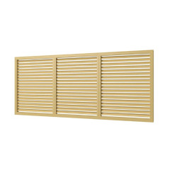 Радиаторная вентиляционная решетка из ПВХ П60150Р беж.