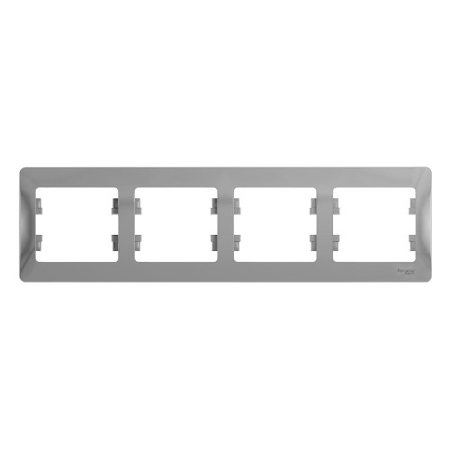 Рамка 4-пост.GLOSSA алюм. GSL000304 (1063726)