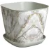 Кашпо ВИОЛЕТ мрамор 9,8 л квадратное (231071)