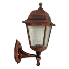 Светильник уличный ЭЛЕКТ Леда Е27 60Вт IP44 пласт. бронза 4-гран. 35х20см(621919)