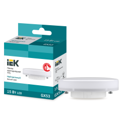 Лампа GX53 светодиод.15Вт 4000К IEК (1350Lm)