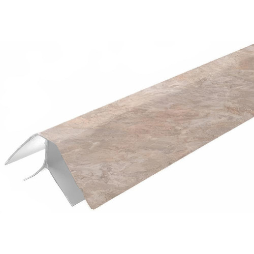 Профиль ПВХ ИДЕАЛ 8 мм Угол внешний матовый 2,7м 517 Венеция светло-бежевая (25)