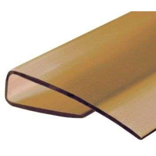 Поликарбонат сот. U-профиль 10мм, 2.1м коричневый