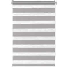 Рулонные жалюзи День-Ночь easy fix 57*160 светло-серый