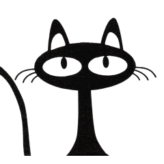 Коврик для ванной 400х600мм ДОЛЯНА Черная кошка (1392739)