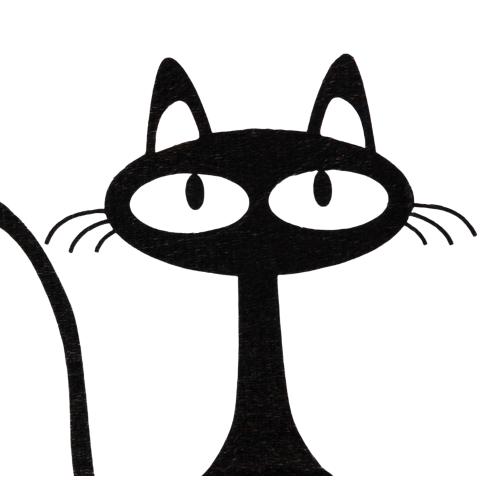 Коврик для ванной 400х600мм ДОЛЯНА Черная кошка (1392739)