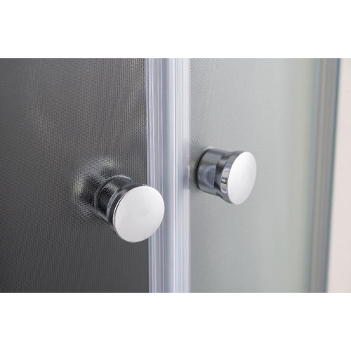 Душевая кабина EVA GOLD 90х90см выс. поддон, чёрное заднее стекло, F902BS (3кор.)