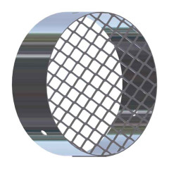 Решетка воздухозабора алюминиевая ф 80 мм