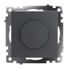 Светорегулятор поворотный 500W Катрин графит GLS10-7106-06