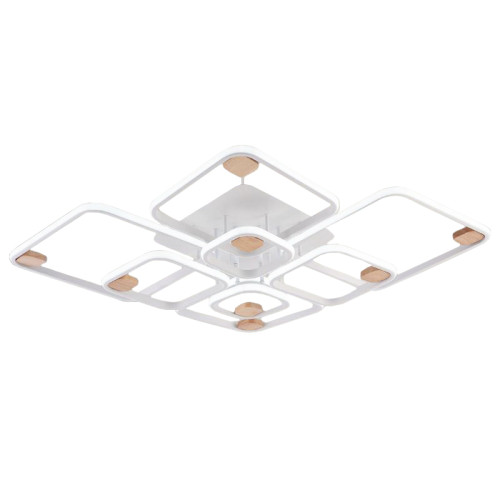 Светильник Люмис DK06344C/8 PR WT+WOOD 280W LED 3000-6000К d1170 белый/дерево