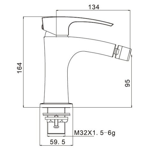 Смеситель для биде GAPPO G5007 хром