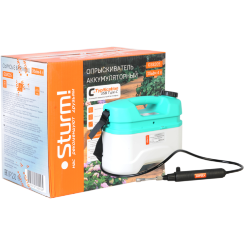 Опрыскиватель АКБ STURM GS8205 4л (2,5Ач)