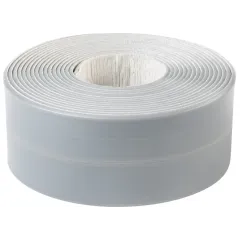 Бордюрная лента для ванной АККУРАТ серая 38 мм, 3.35 м