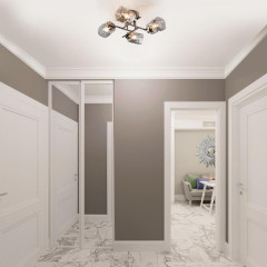 Светильник EUROSVET 30165/4 черный/жемчуг(11м2)