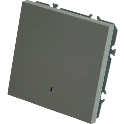 Выключатель 1-кл ЭМИЛИ с подсветкой платиново-серый RSW10-5101-10