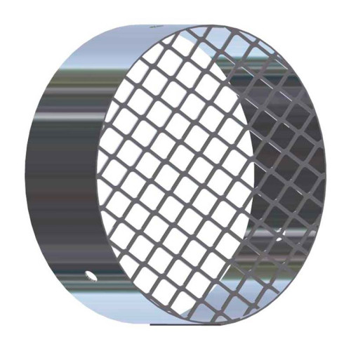 Решетка воздухозабора VIVAT из алюминия ф 80 мм