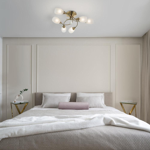 Светильник EUROSVET 2275/6 античная бронза(29м2)