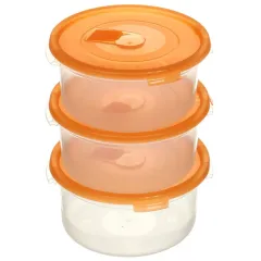 Набор контейнеров пищевых 800мл круглый Полимербыт (219574)