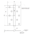 Петля врезная APECS 120*80-В-Steel-CR-R хром (04085)